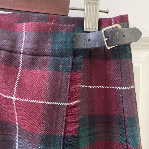 Waist Measuring Sz 26” WPL8046 Charter Club Skirt Plaid Red and Geeen Scotland - Picture 2 of 11